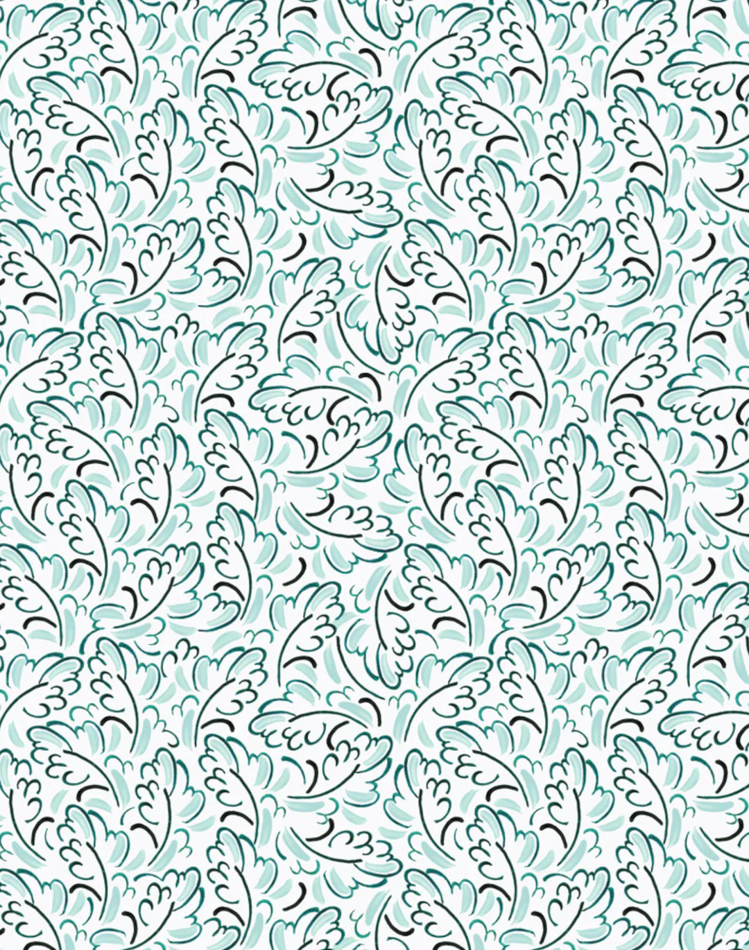 A Light Wind Green, Cotton/Linen