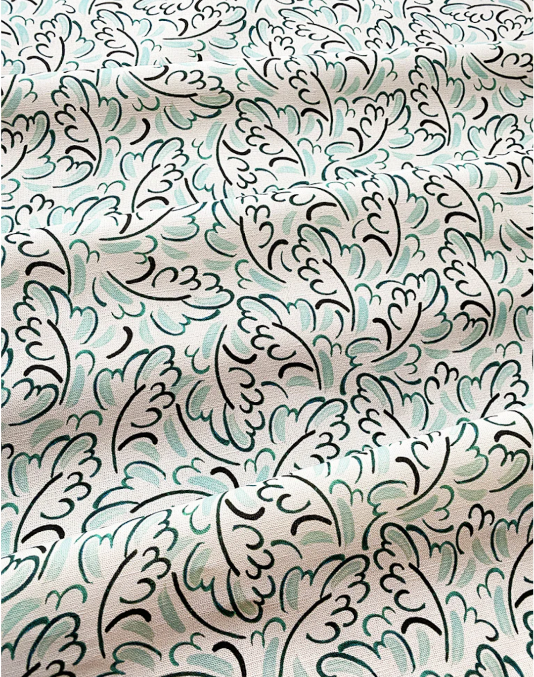 A Light Wind Green, Cotton/Linen