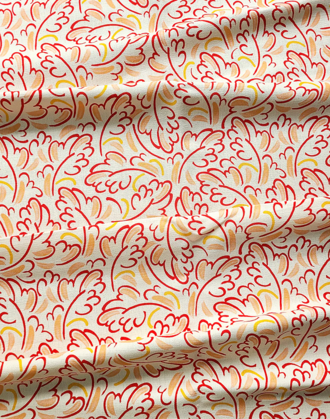 A Light Wind Red, Cotton/Linen
