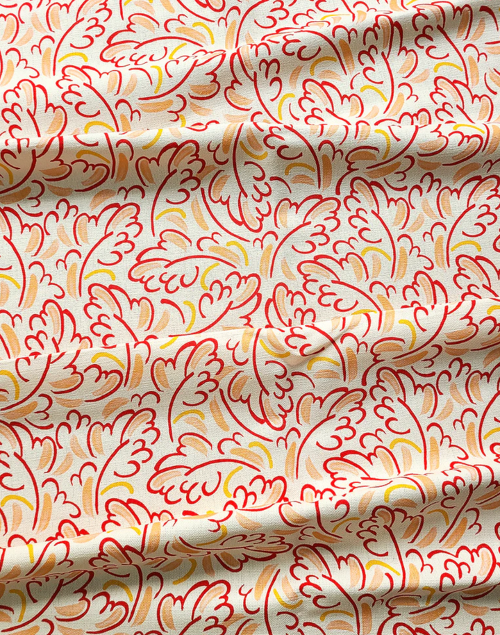 A Light Wind Red, Cotton/Linen