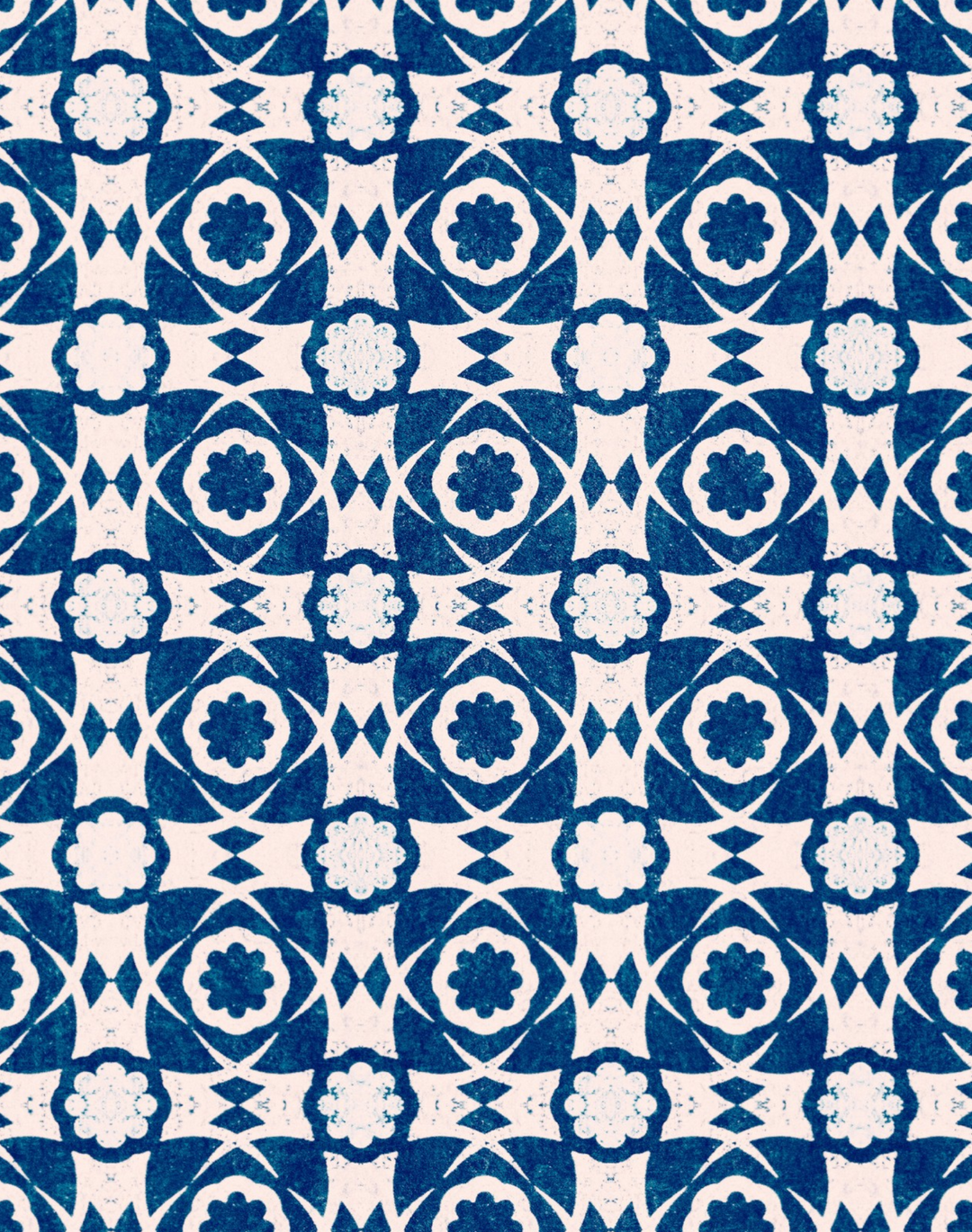 Aegean Tiles, Indigo