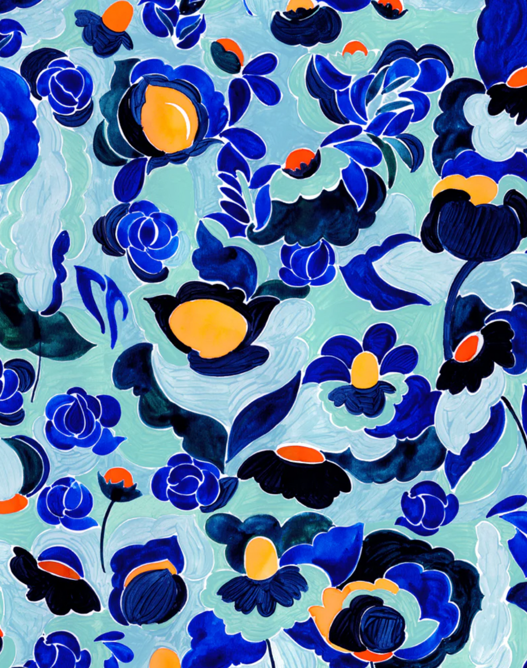 Amalia Blue, Cotton/Linen
