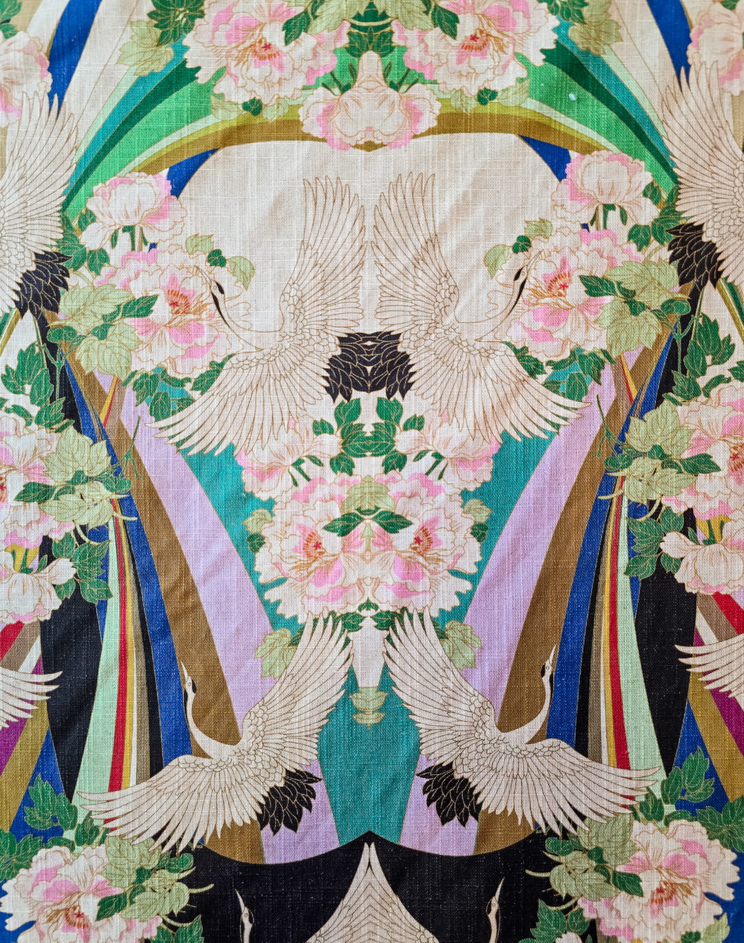 Arc en Ciel, Viscose and Linen Fabric