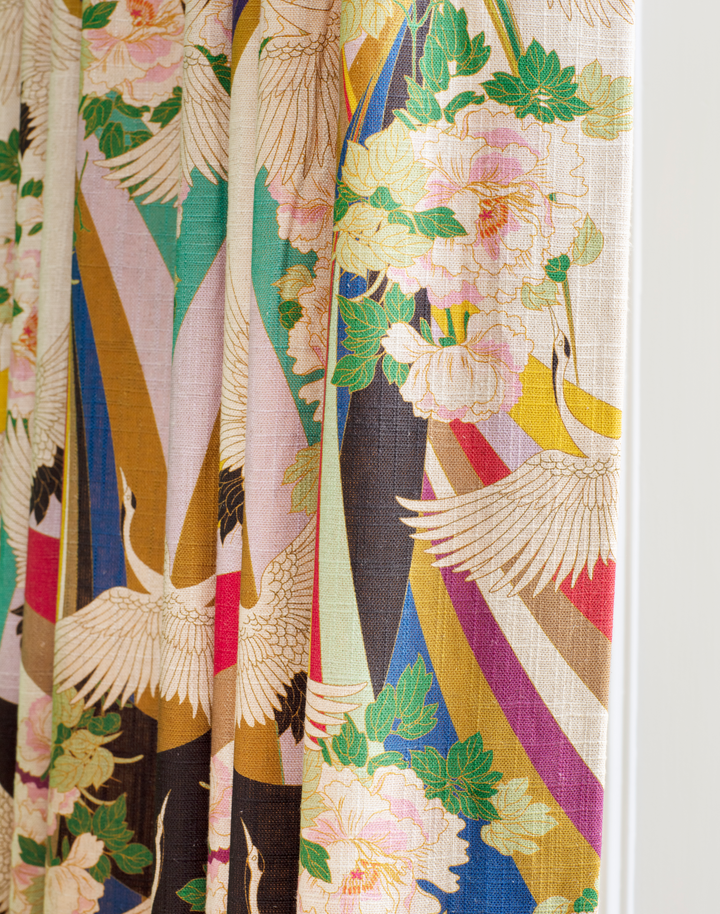 Arc en Ciel, Viscose and Linen Fabric