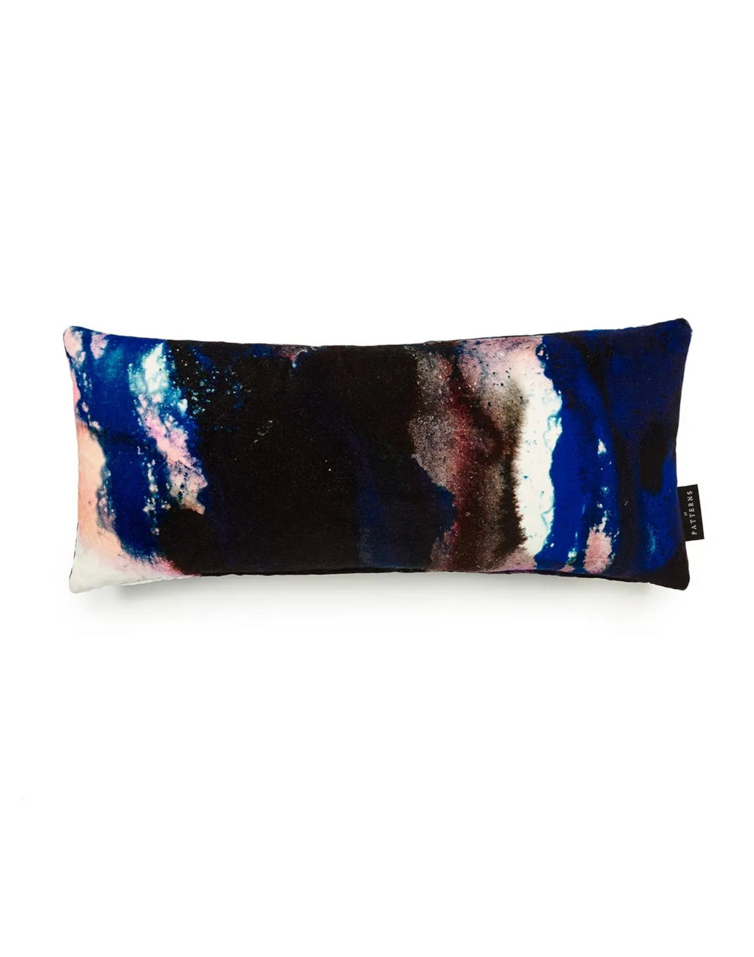 17 Patterns Beyond Nebulous Pink & Blue Lumbar Cushion