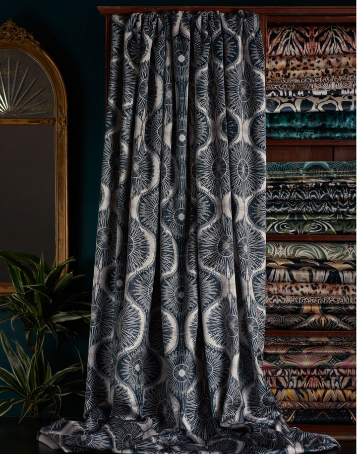 Bibana Velvet Fabric, Pewter