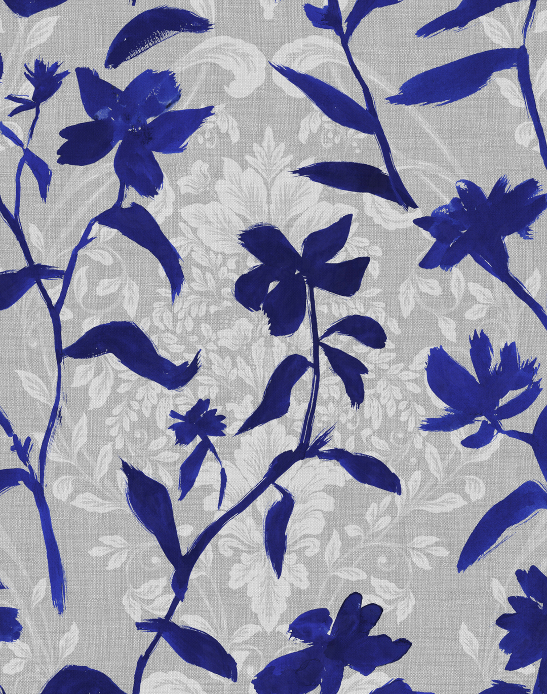 Blooming Damask Blue PL5002-2