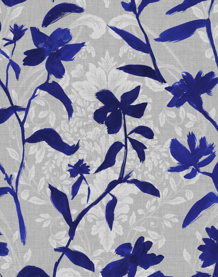 Blooming Damask Blue PL5002-2