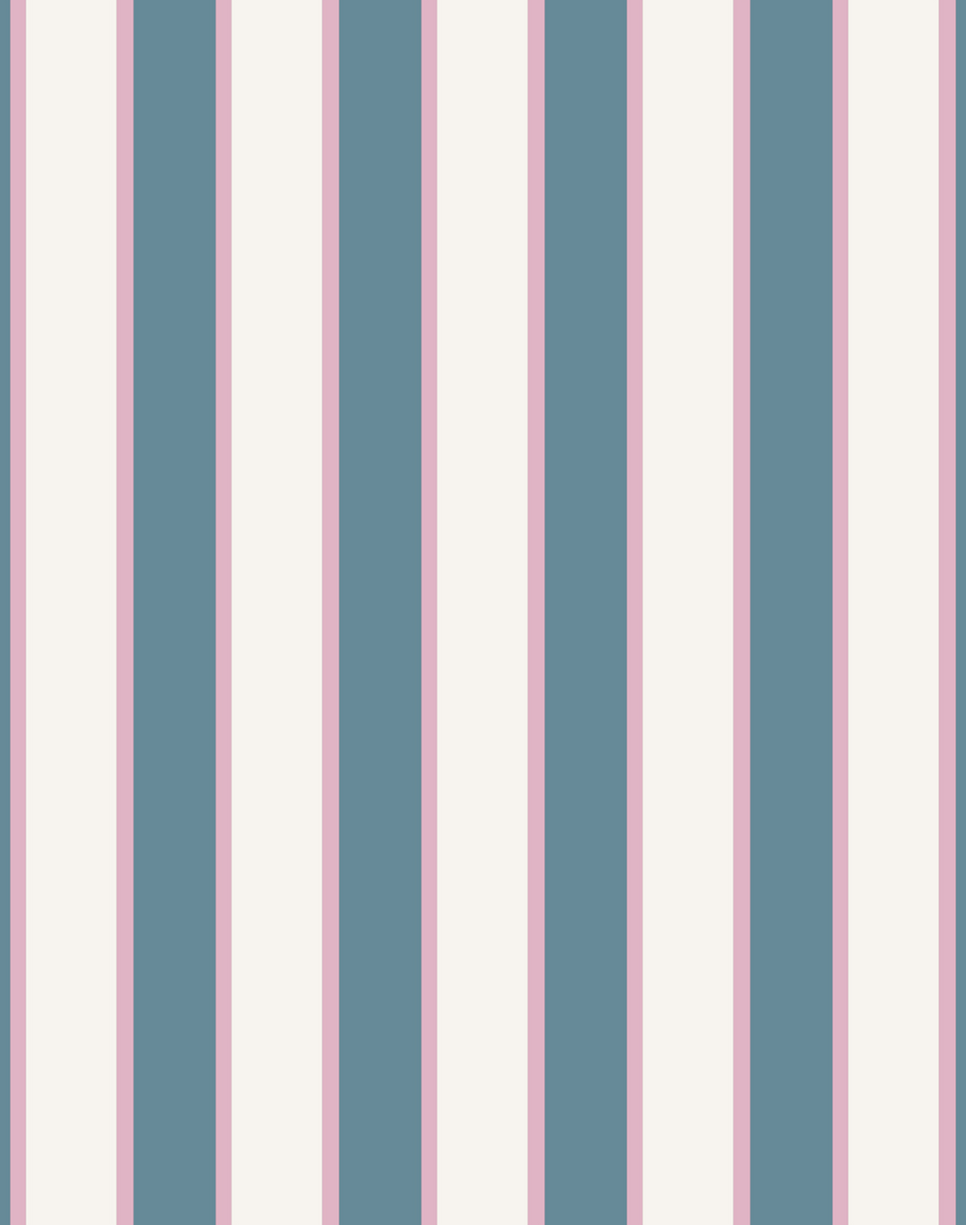 Bocage Stripe, Teal