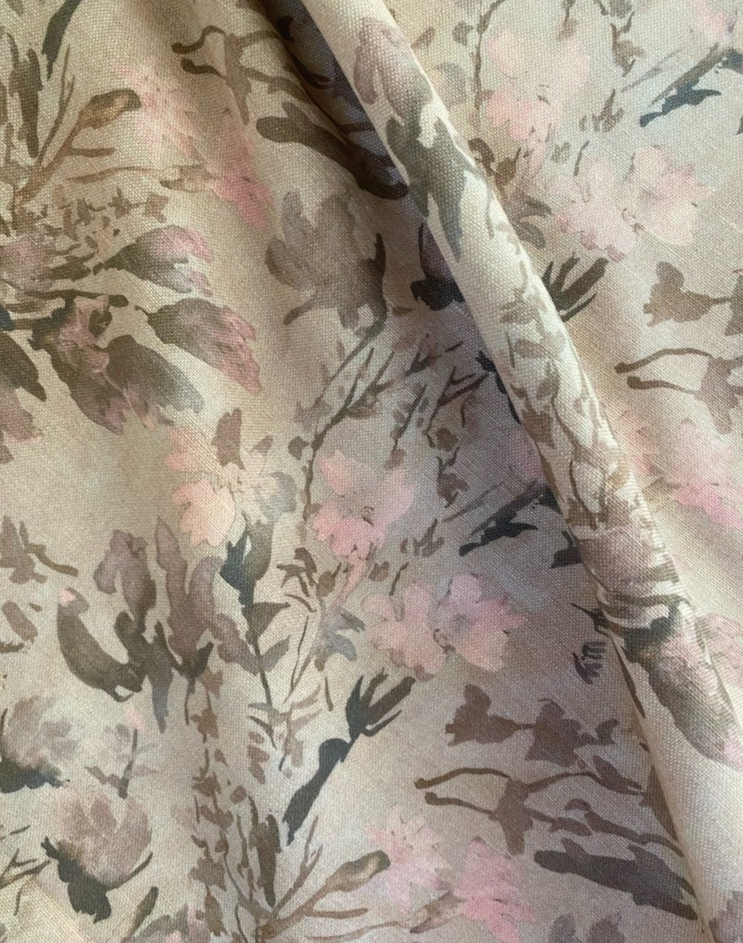 Canyon Bloom, Umber Fabric