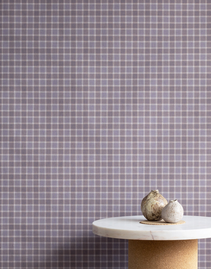 Check Plaid, Dusty Plum