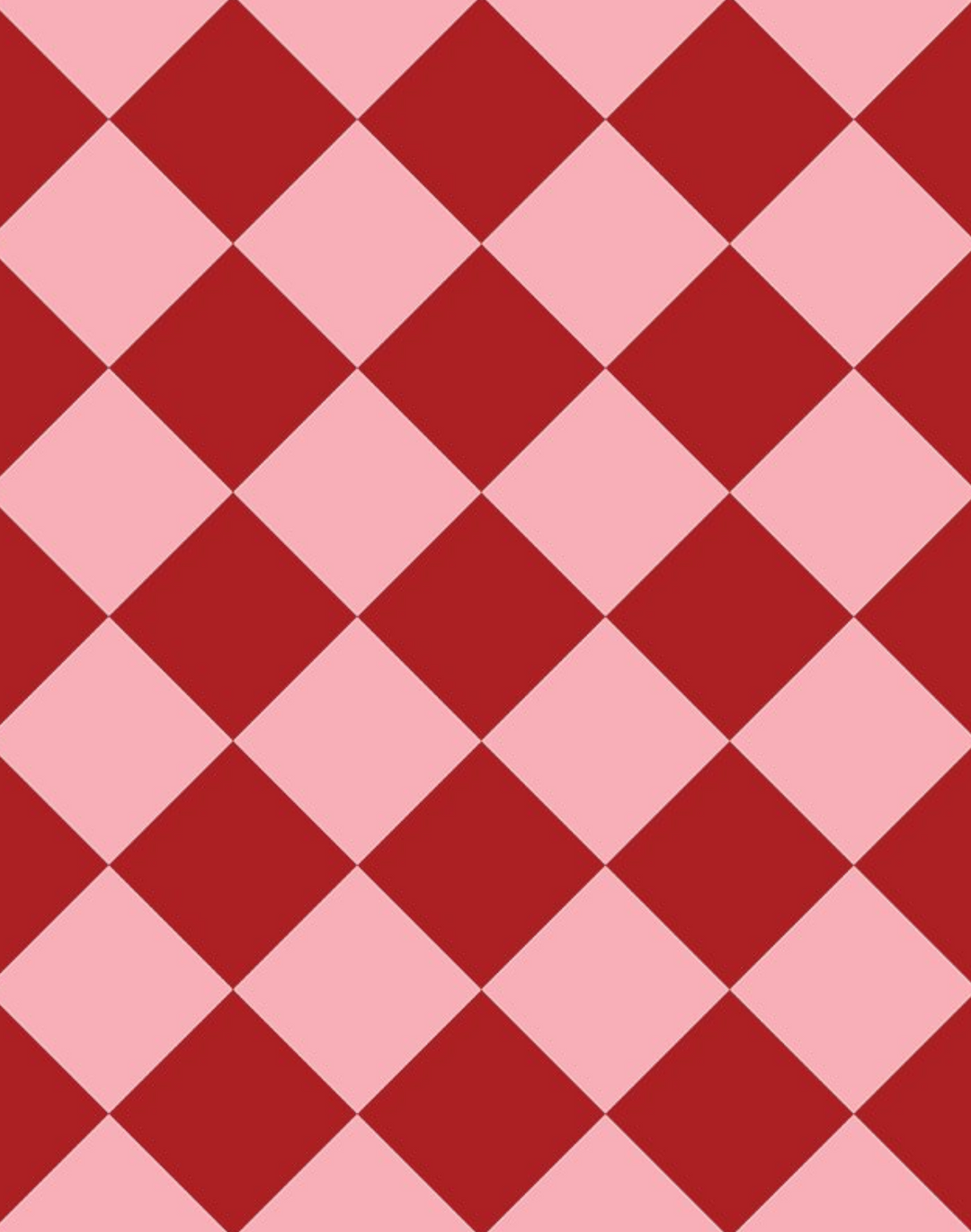 Checkmate, Red on Pink