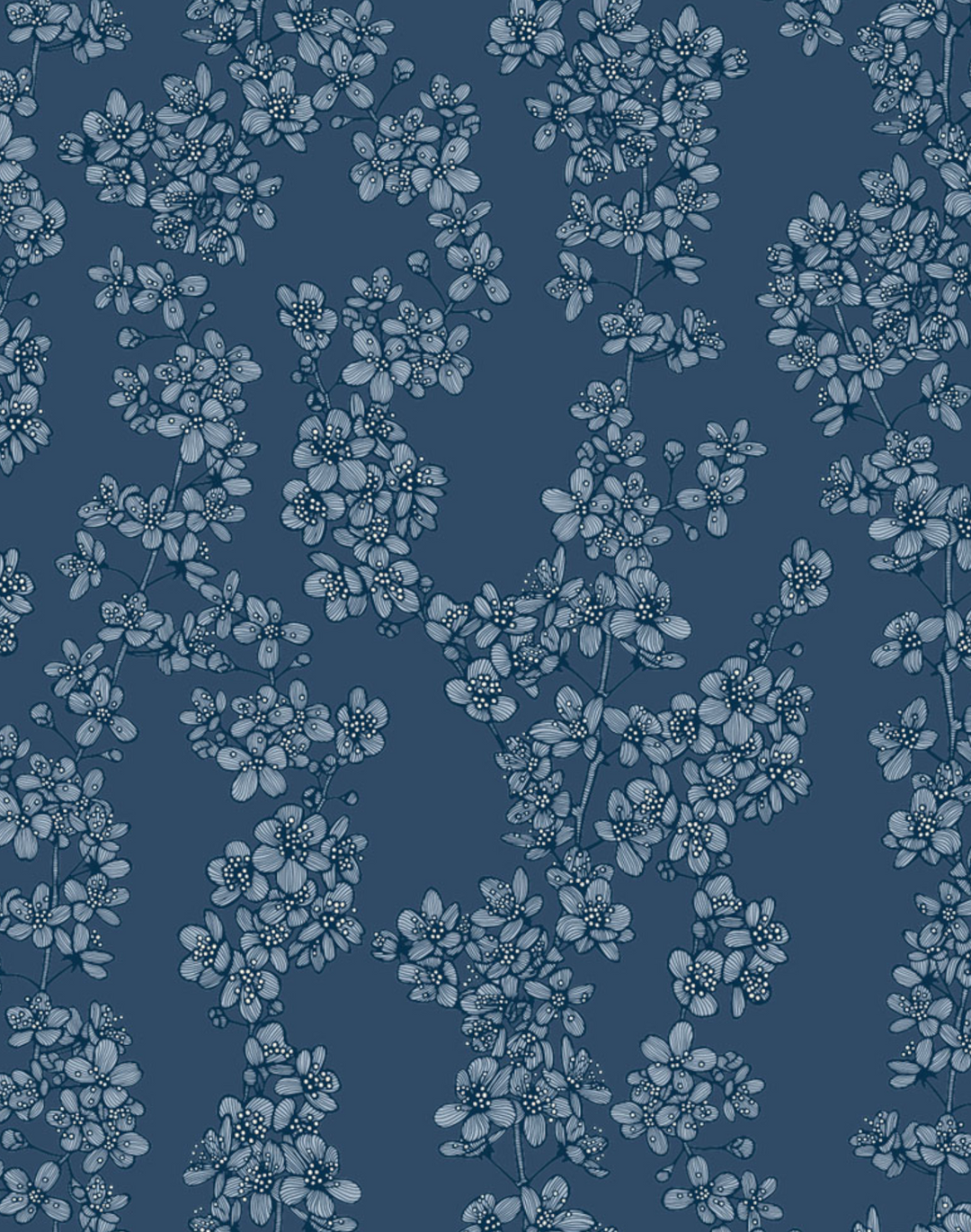 Cherry Blossom, Indigo
