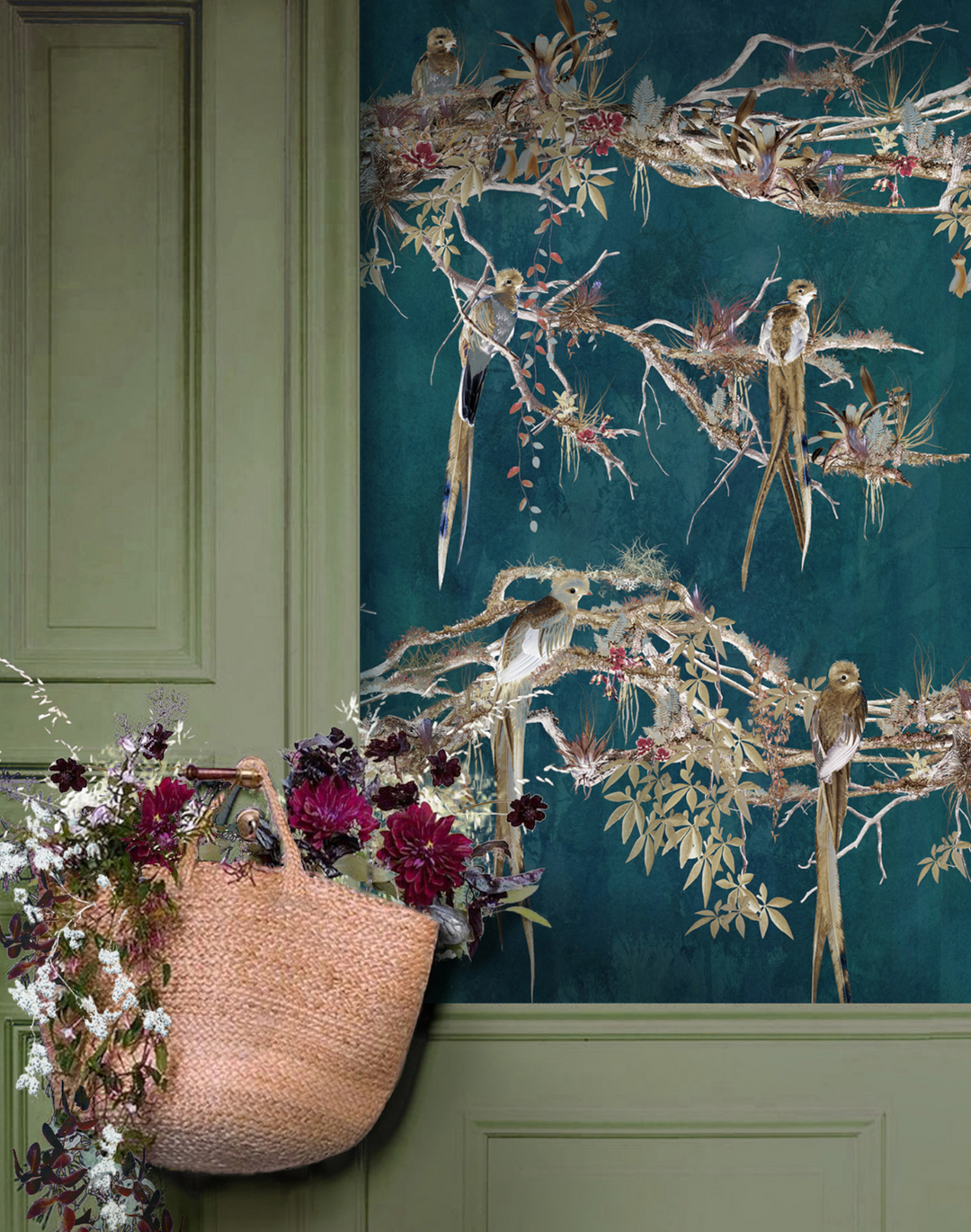 Chinoiserie, Dark Blue