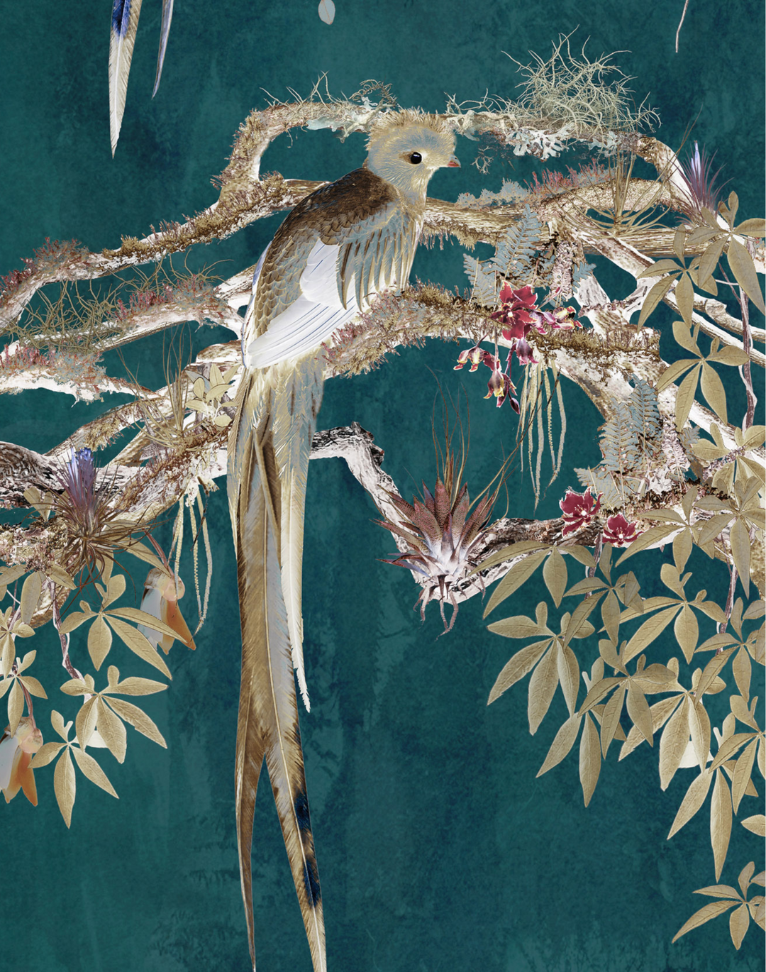 Chinoiserie, Dark Blue