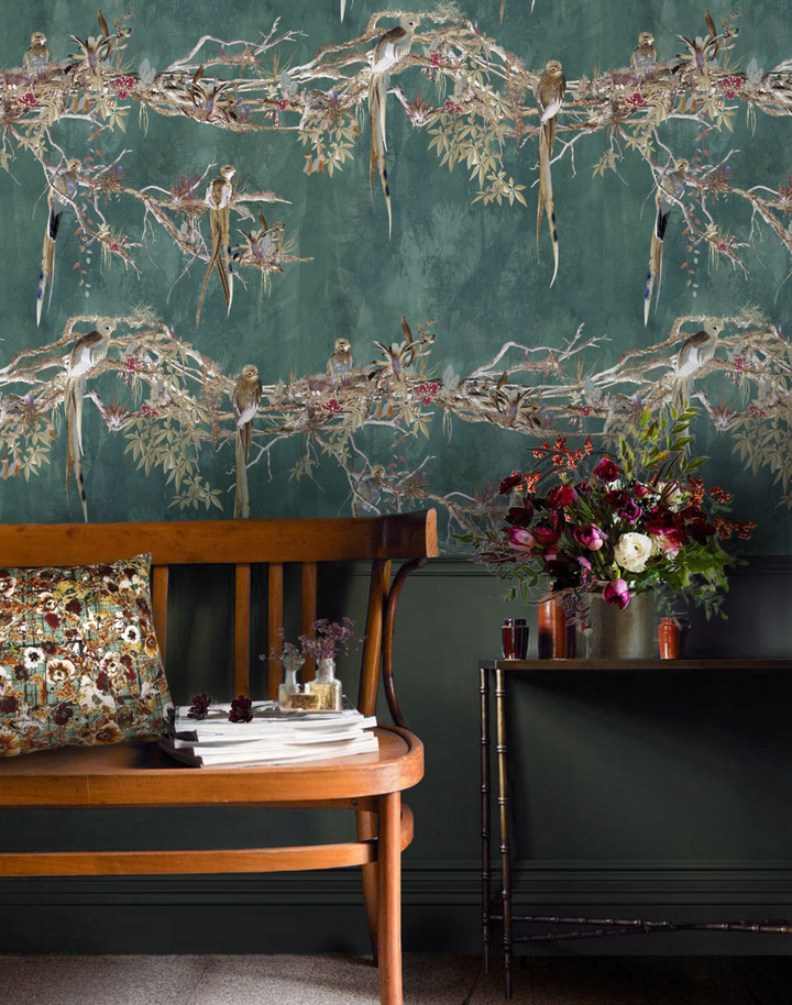 Chinoiserie, Deep Sage Green