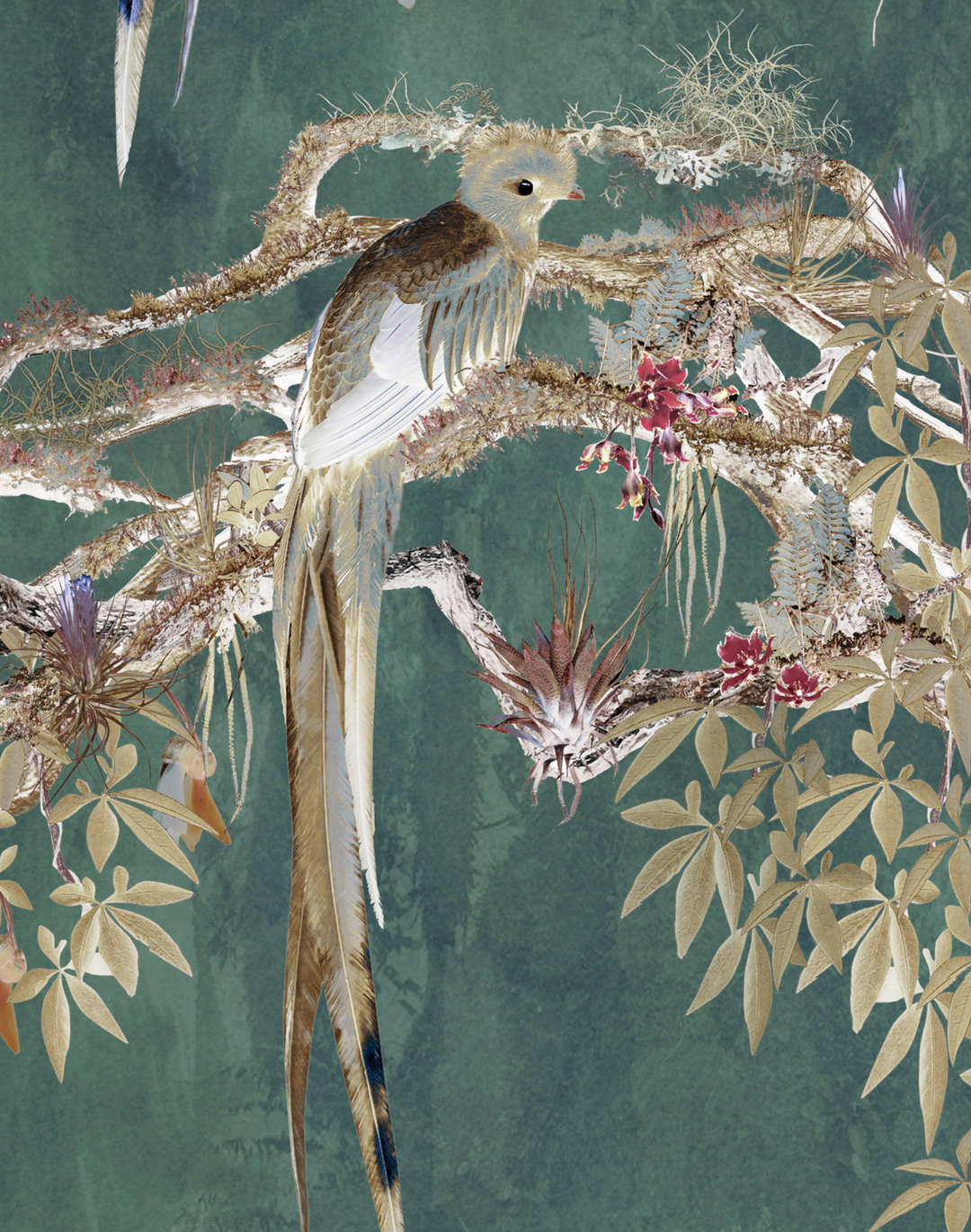 Chinoiserie, Deep Sage Green