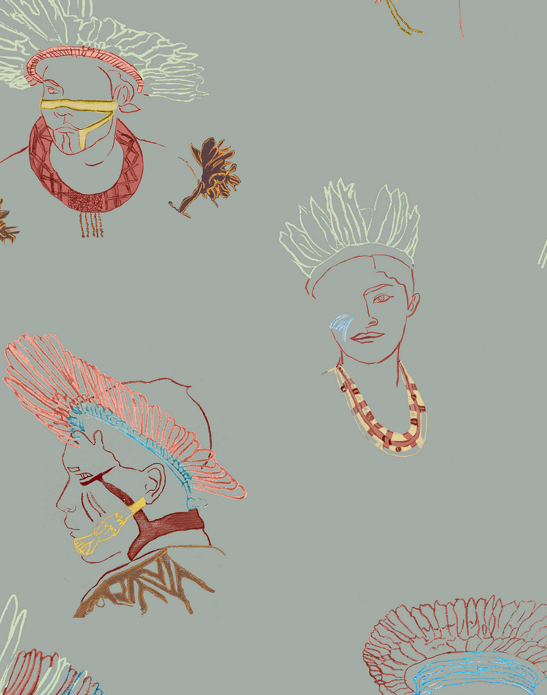 Cinco, Multi Color Indians on Anis