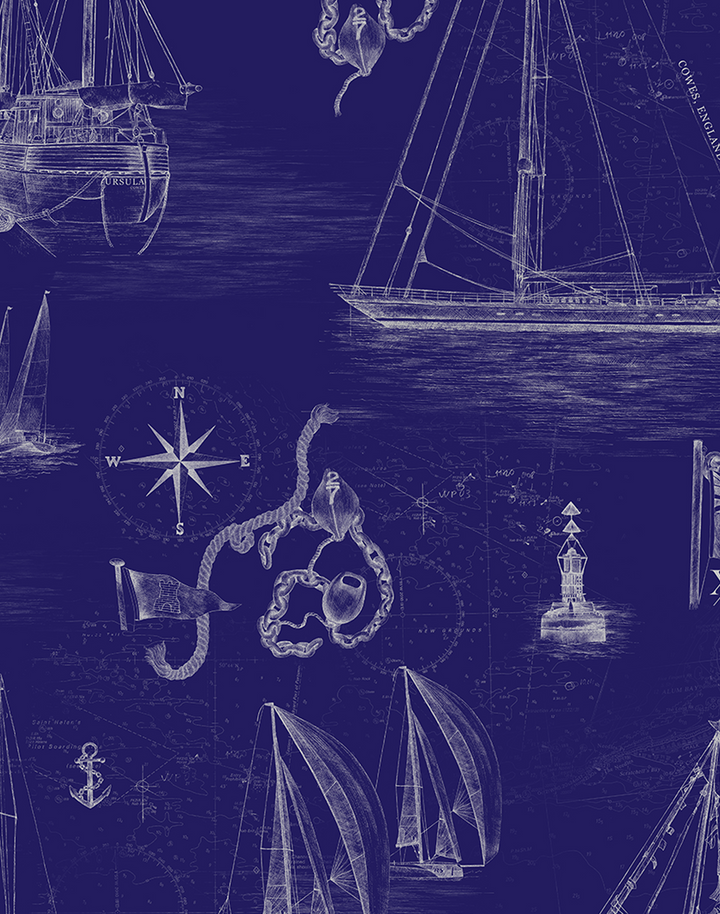 Cowes Mural, Quink Blue