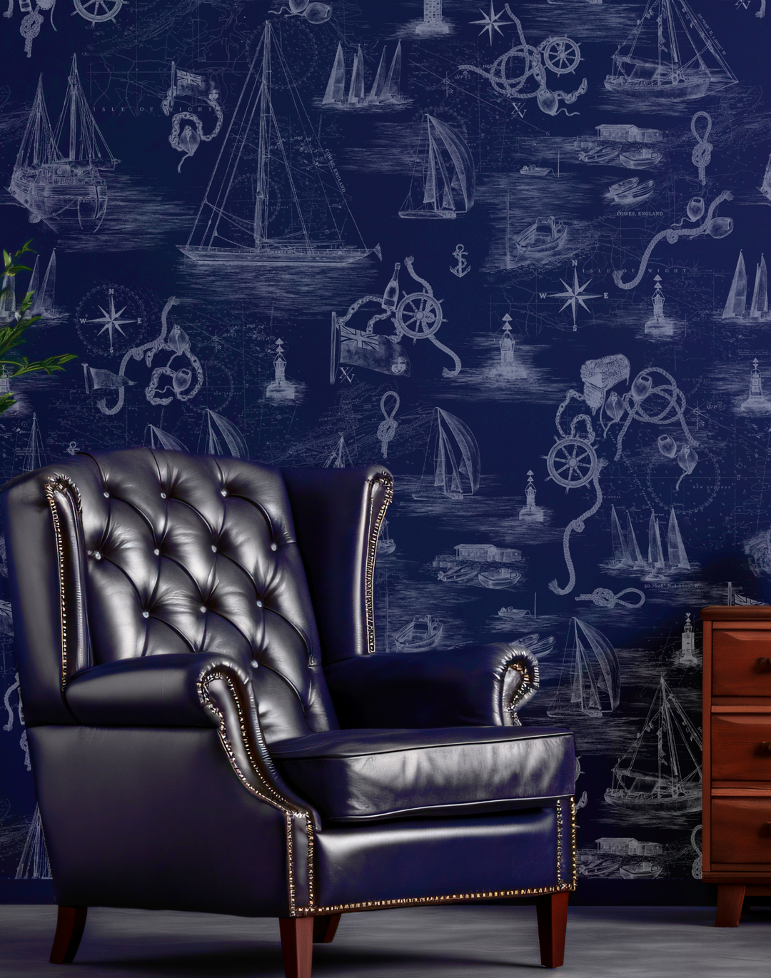 Cowes Mural, Quink Blue