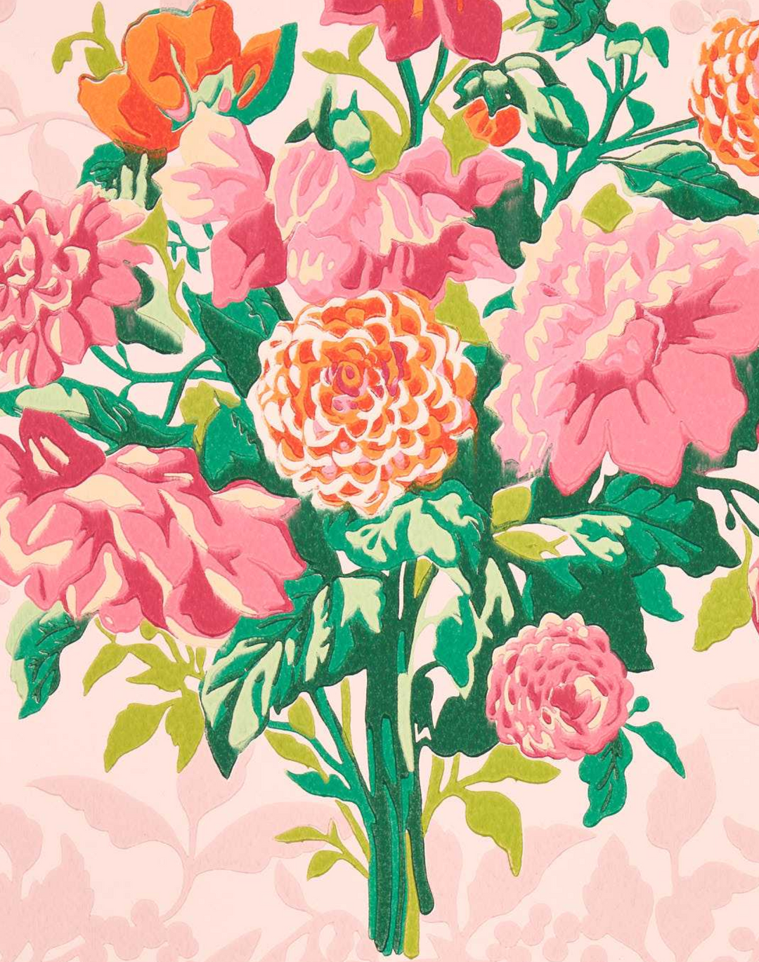 Dahlia Bunch, Rose Quartz/Spinel