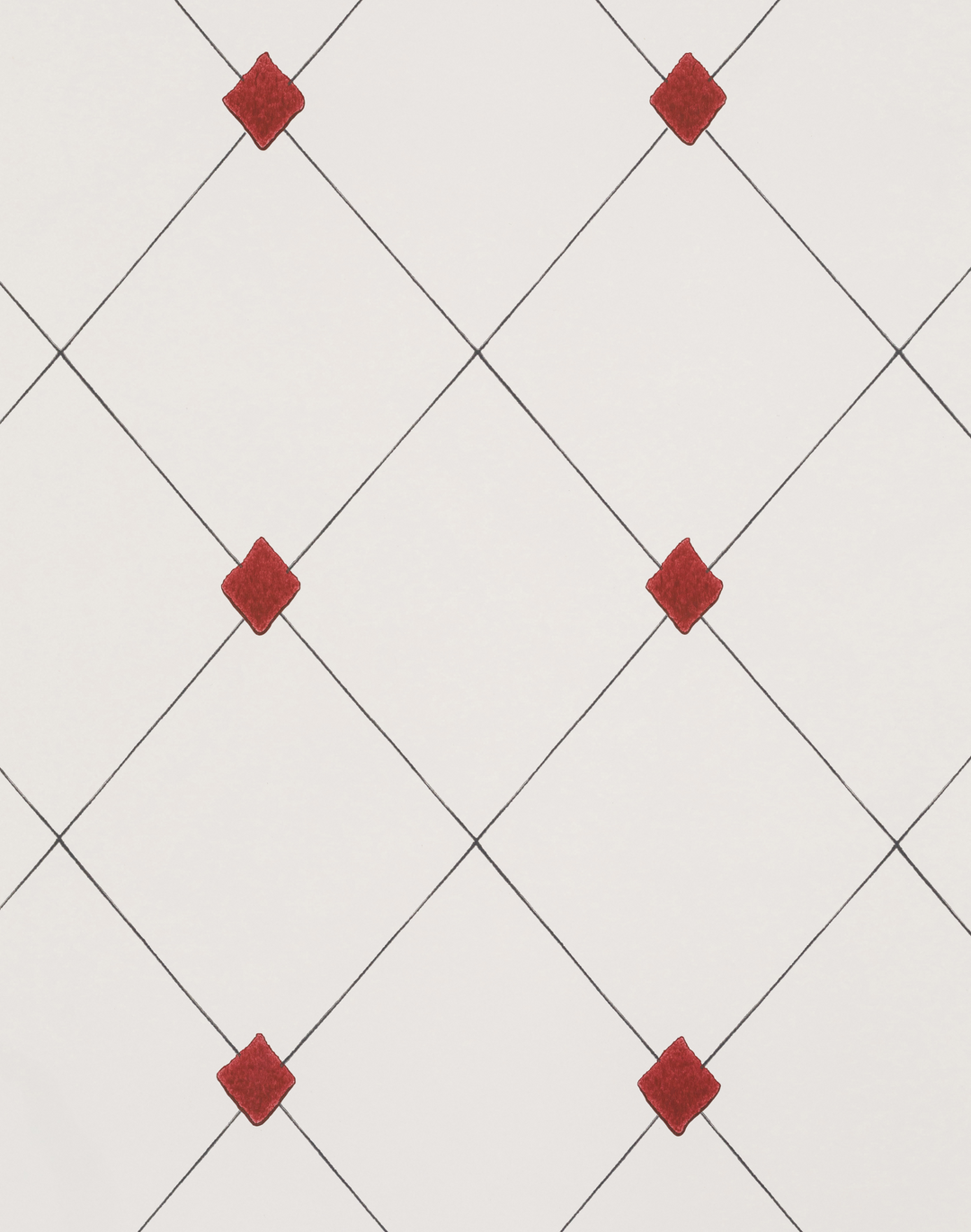 Diamond Trellis, Red