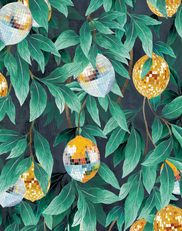 DISCO LEMONS, DARK TEAL