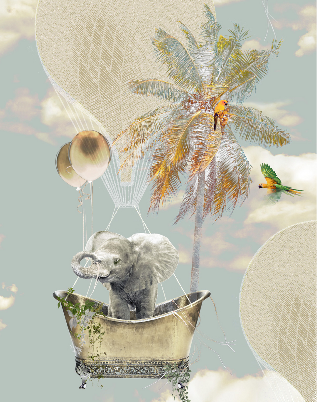 Elephants in the Clouds, Light Blue