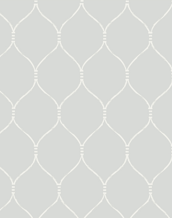 Espalier, Eggshell Blue/White
