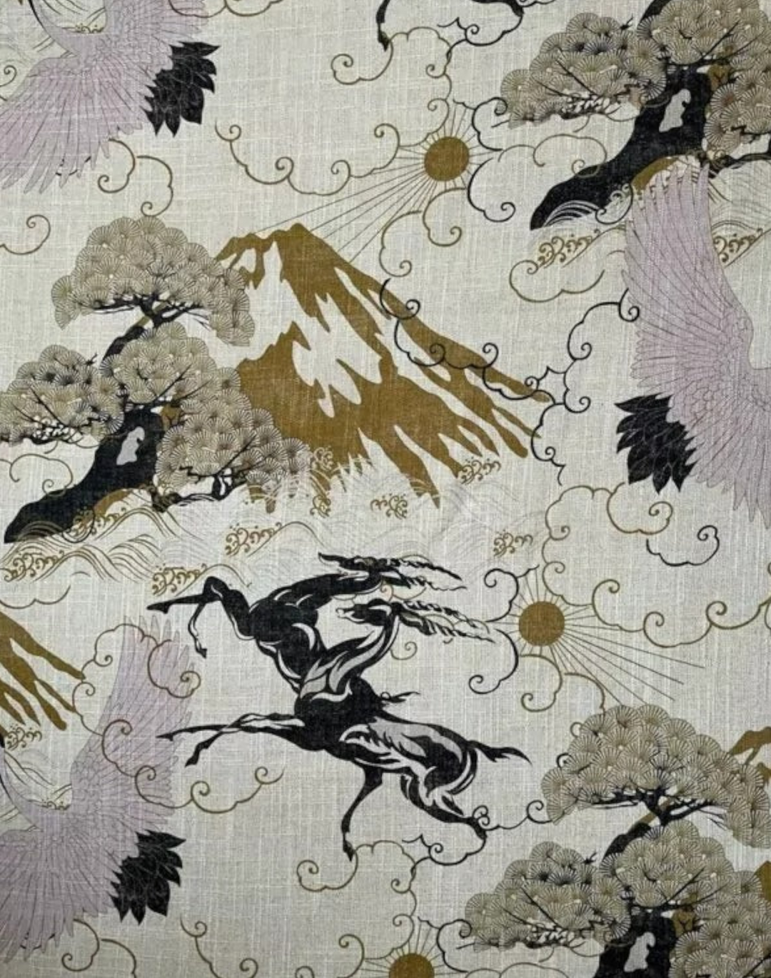 Eternal Toile, Viscose and Linen Fabric