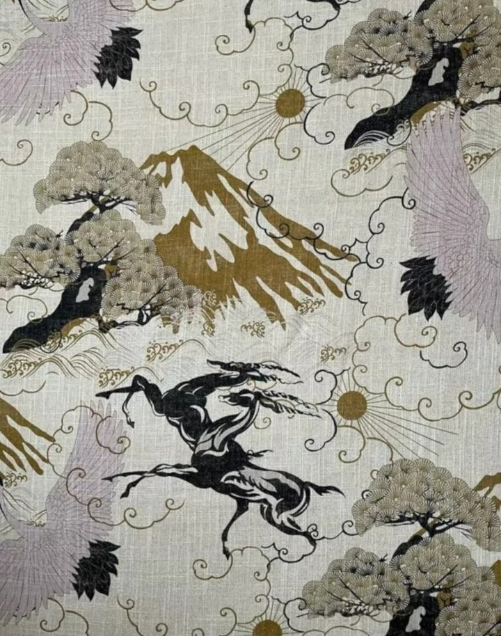 Eternal Toile, Viscose and Linen Fabric
