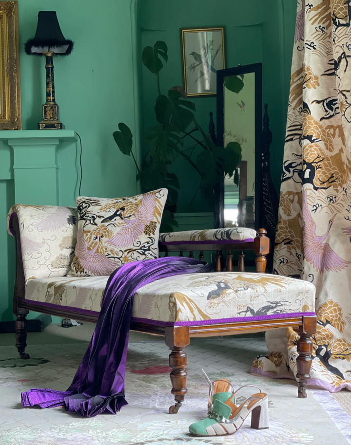 Eternal Toile, Viscose and Linen Fabric