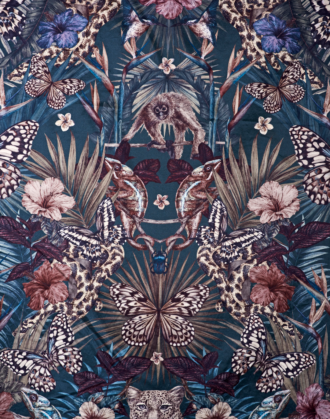 Exotica, Dusky Petrol - Silcott Heavy Satin