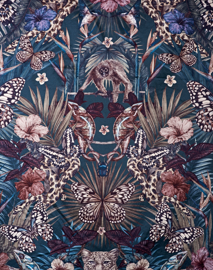 Exotica, Dusky Petrol - Silcott Heavy Satin