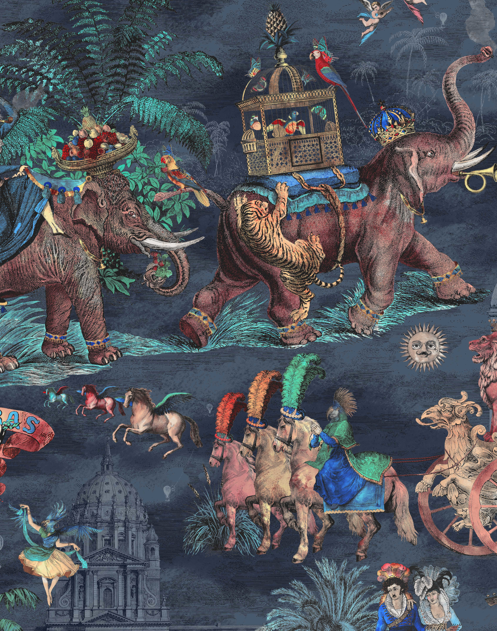 FIESTA CORAL MIDNIGHT – The Pattern Collective