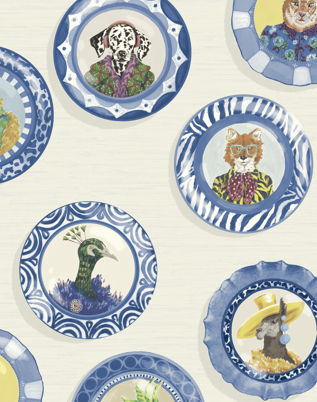 FINE CHINA, BLUE & WHITE