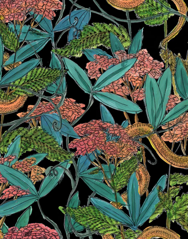 Garden Snake, Neon Black