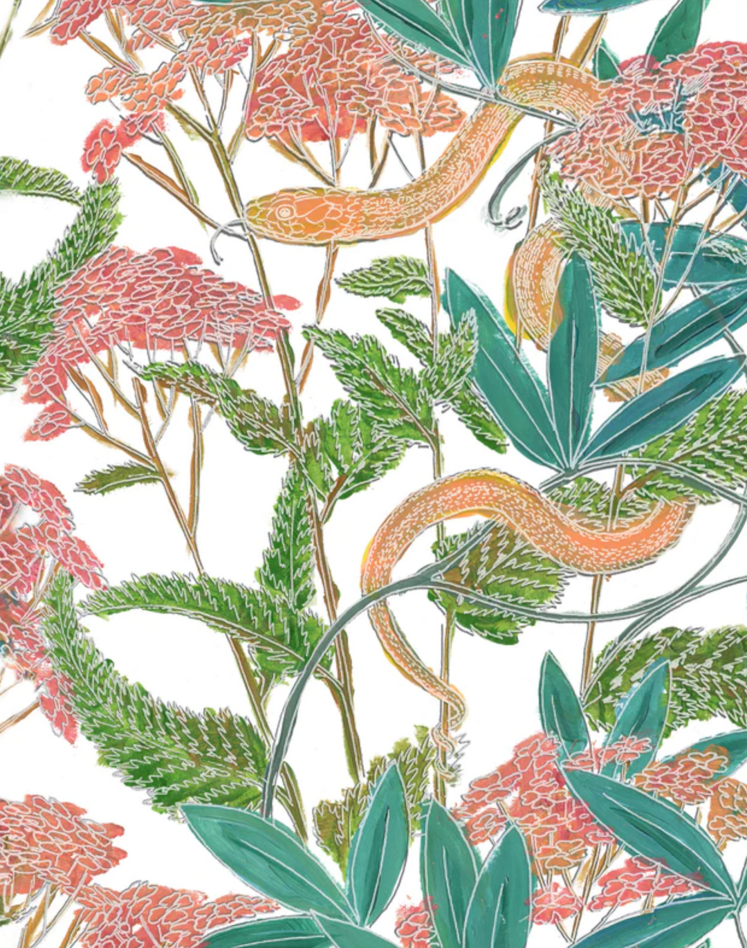 Garden Snake, White