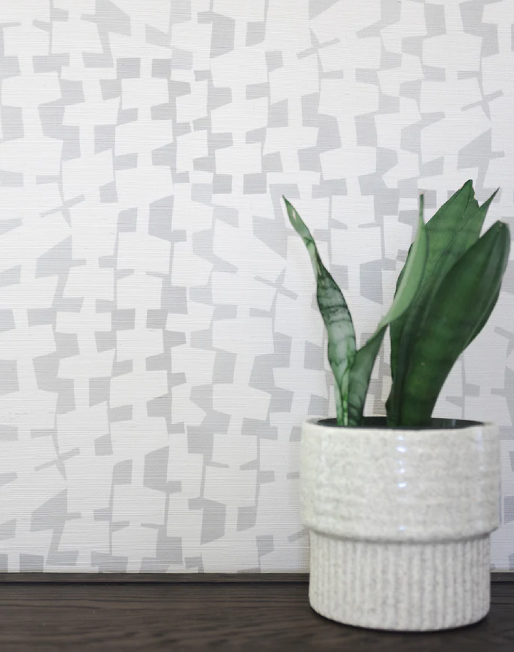 Grasscloth Geo, Orange