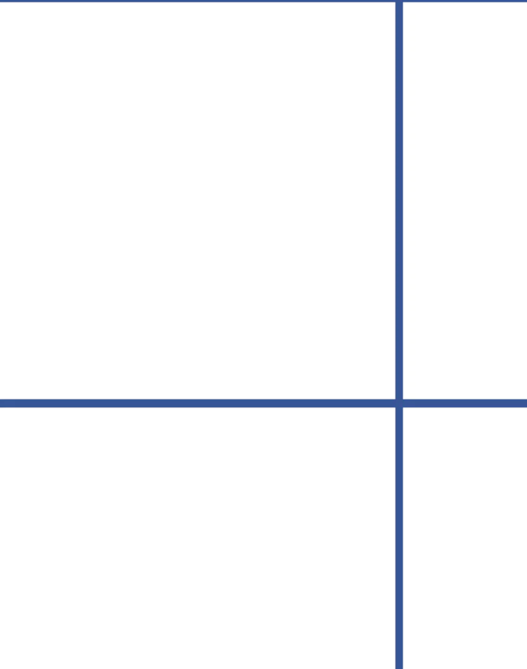 Grid - Large Thin, Line: Blue | Background: White