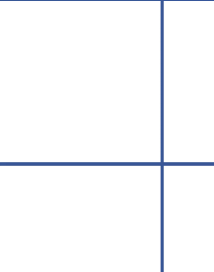 Grid - Large Thin, Line: Blue | Background: White