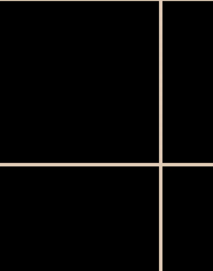 Grid - Large Thin, Line: Tan | Background: Black