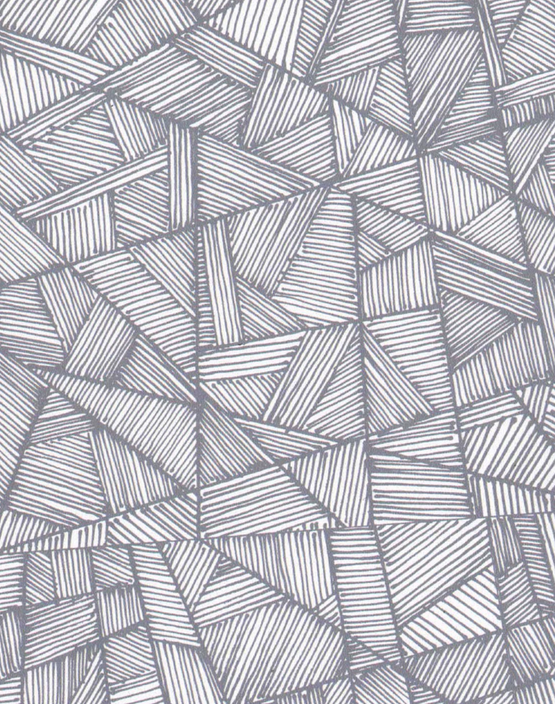 Grid Lines, Pewter on White