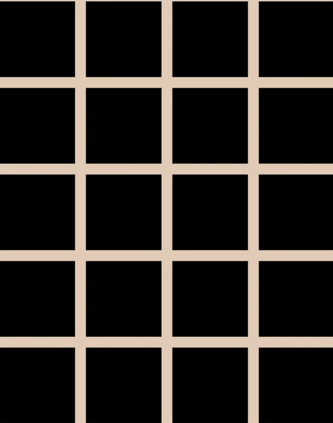 Grid - Small Bold, Line: Tan | Background: Black