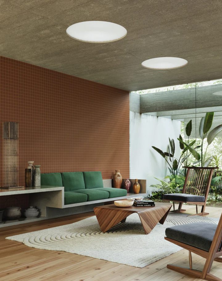 Grid - Small Thin, Line: Light Brown | Background: Brown