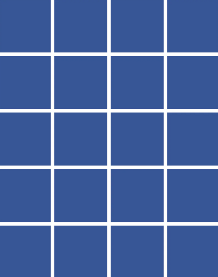Grid - Small Thin, Line: White | Background: Blue