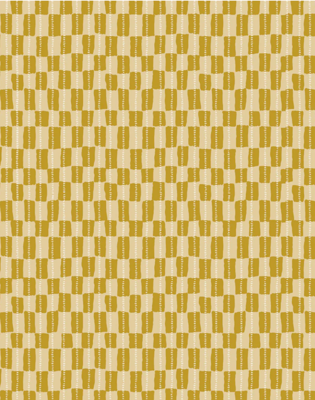 Gustav Linen Fabric, Mustard / Rye