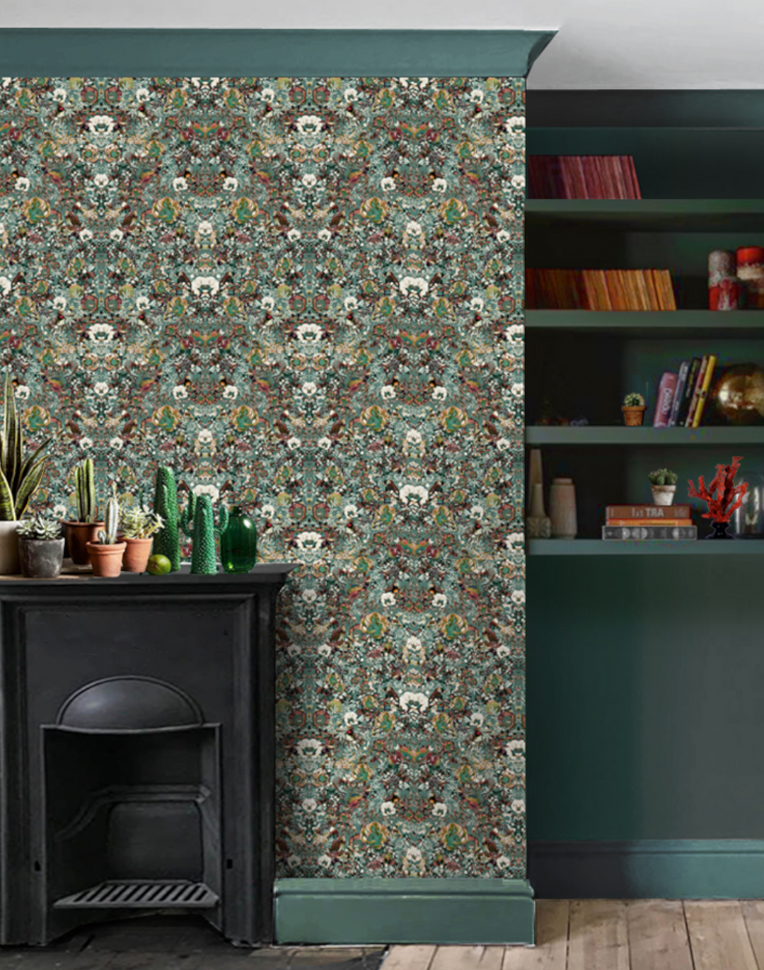 Heritage Bloom, Dark Sage Green