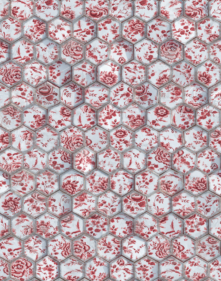 Hex, Royal Delft Red