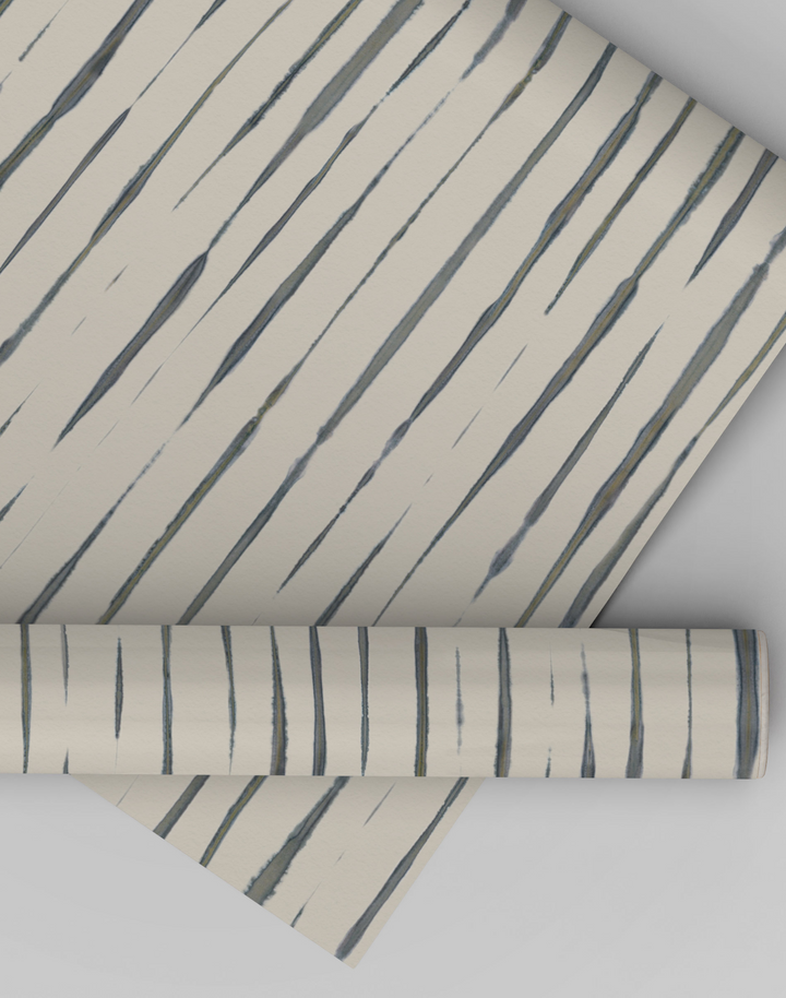 Inky Stripe, Blue Premium Matte